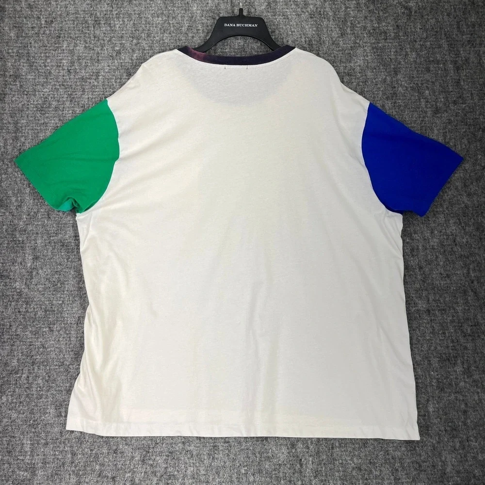 Polo Ralph Lauren Pocket Tee Shirt Men 2XB Colorblock Logo Casual Streetwear‎